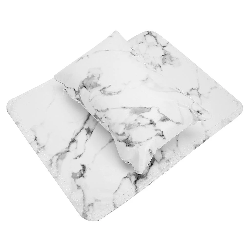 Pillow Arm Rest and Table Mat Set - Marble style - Image 4