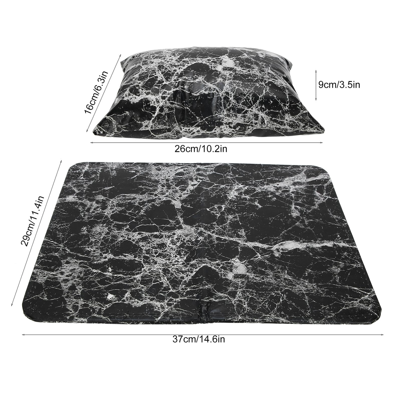 Pillow Arm Rest and Table Mat Set - Marble style - Image 5