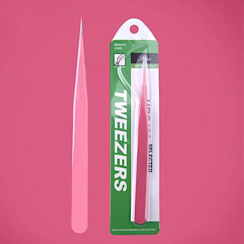 Pink Tweezers Fine Point - Image 3
