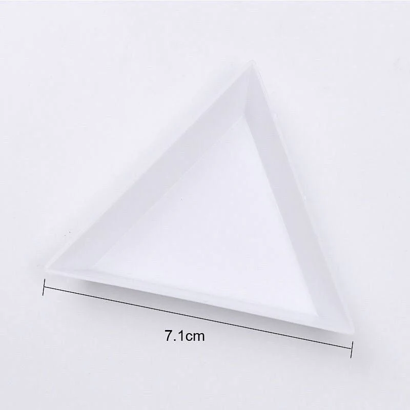 Plastic White Triangular Tray - Image 4