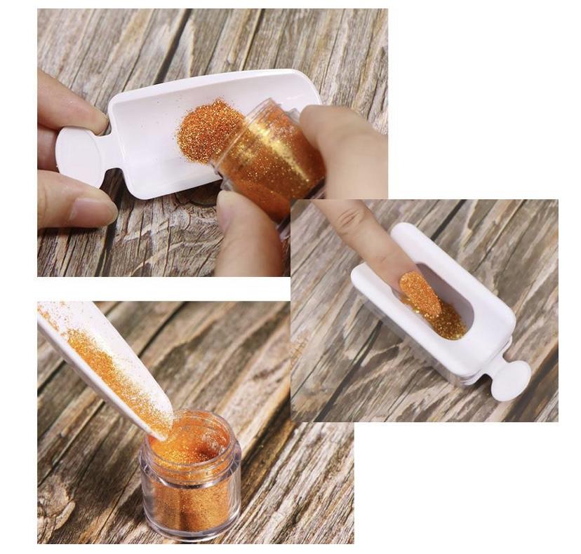 Nail Art Powder Pouring Tray with Funnel - Image 4