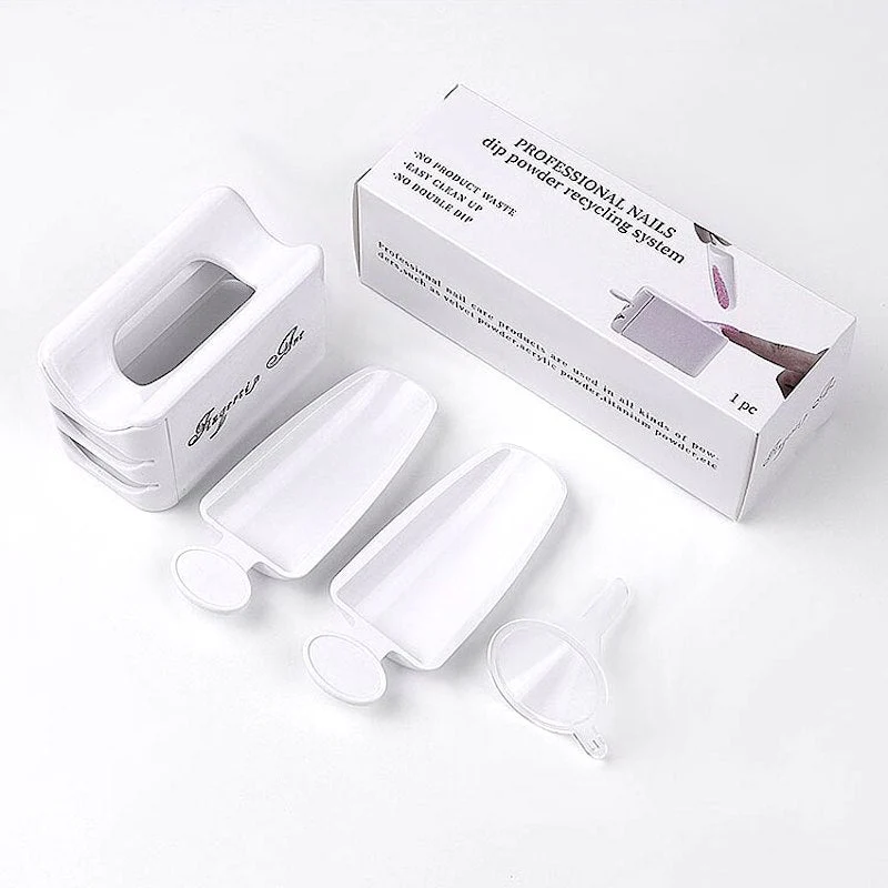 Nail Art Powder Pouring Tray with Funnel - Image 5