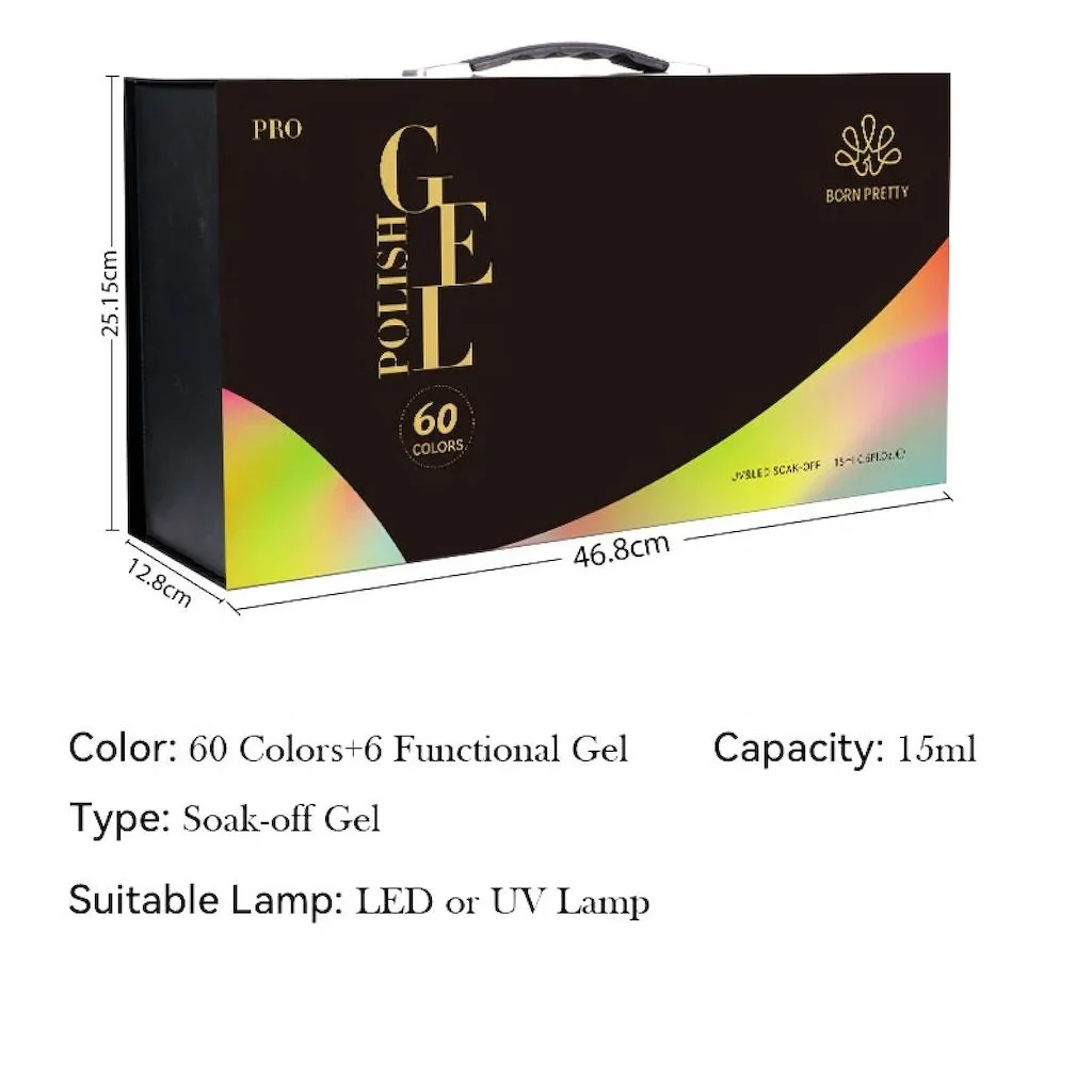 Pro 60 Colours Gel Polish Kit Born Pretty - Image 5