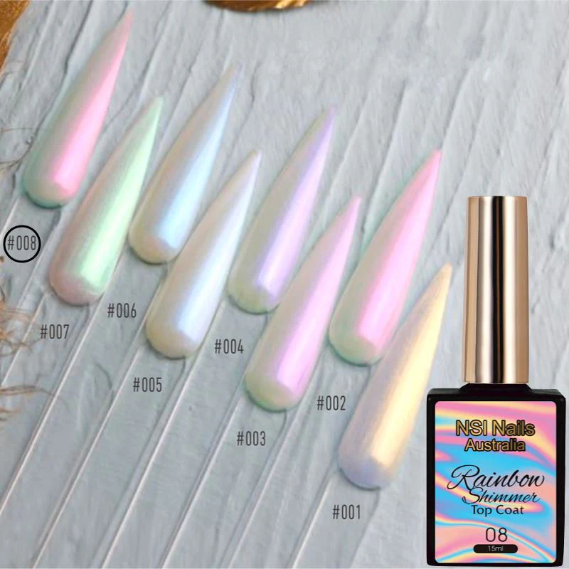 Rainbow Shimmer Gel Polish Top Coat - Image 10