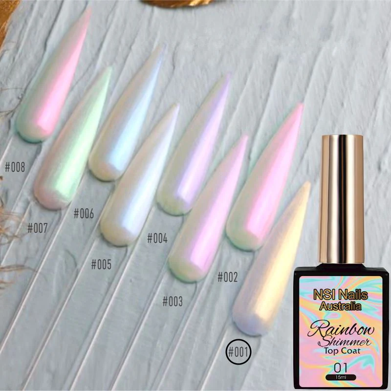 Rainbow Shimmer Gel Polish Top Coat - Image 3
