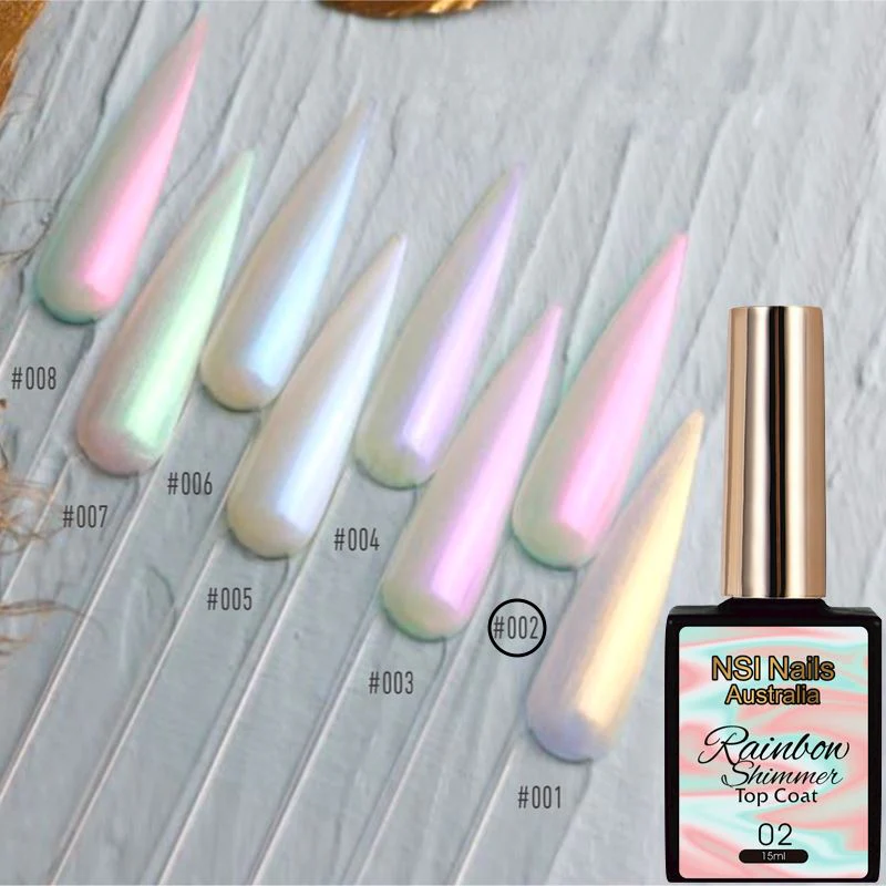 Rainbow Shimmer Gel Polish Top Coat - Image 4