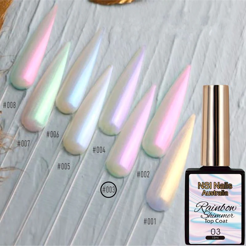 Rainbow Shimmer Gel Polish Top Coat - Image 5