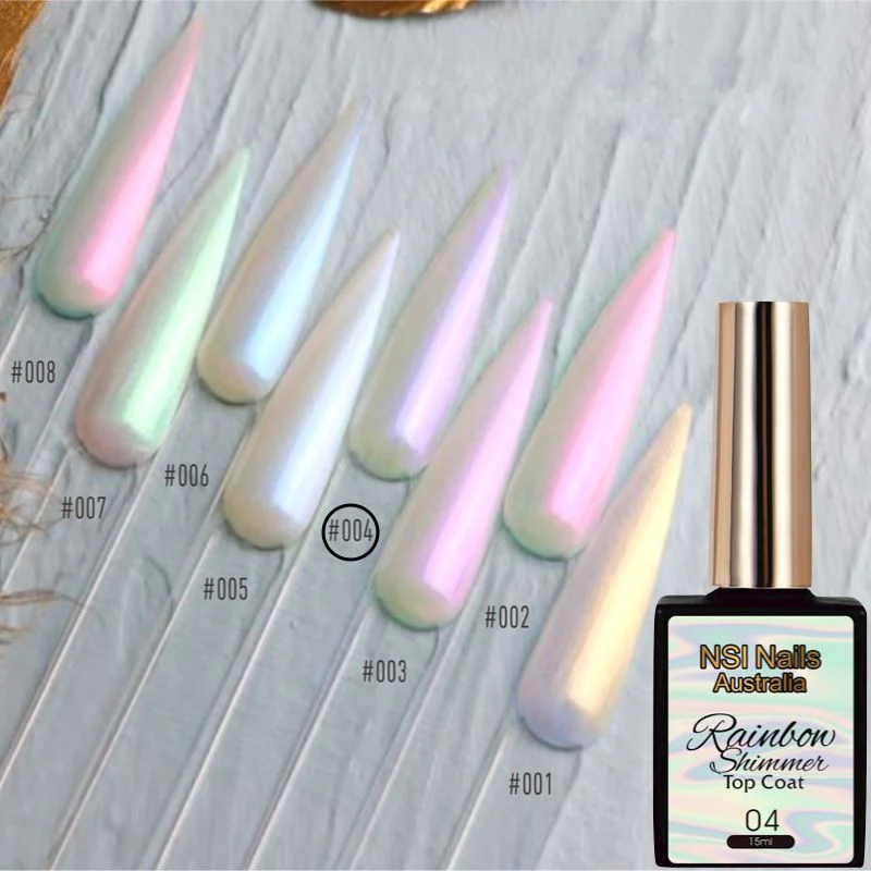 Rainbow Shimmer Gel Polish Top Coat - Image 6