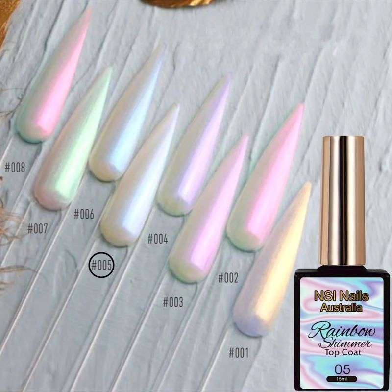 Rainbow Shimmer Gel Polish Top Coat - Image 7