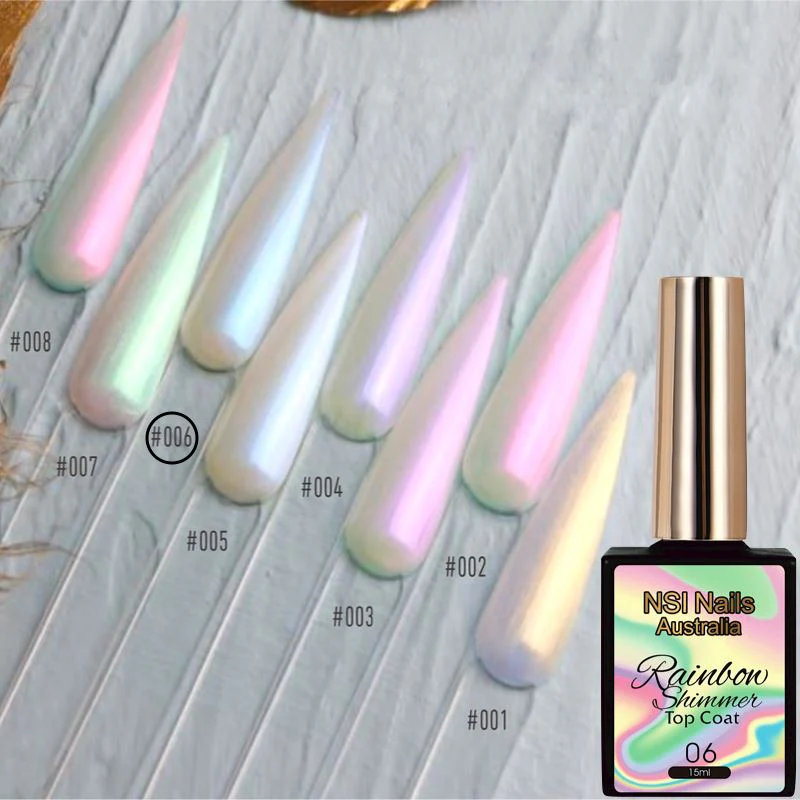 Rainbow Shimmer Gel Polish Top Coat - Image 8