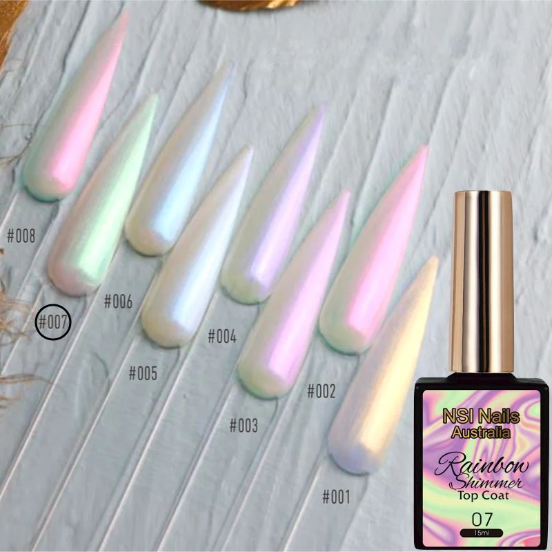 Rainbow Shimmer Gel Polish Top Coat - Image 9