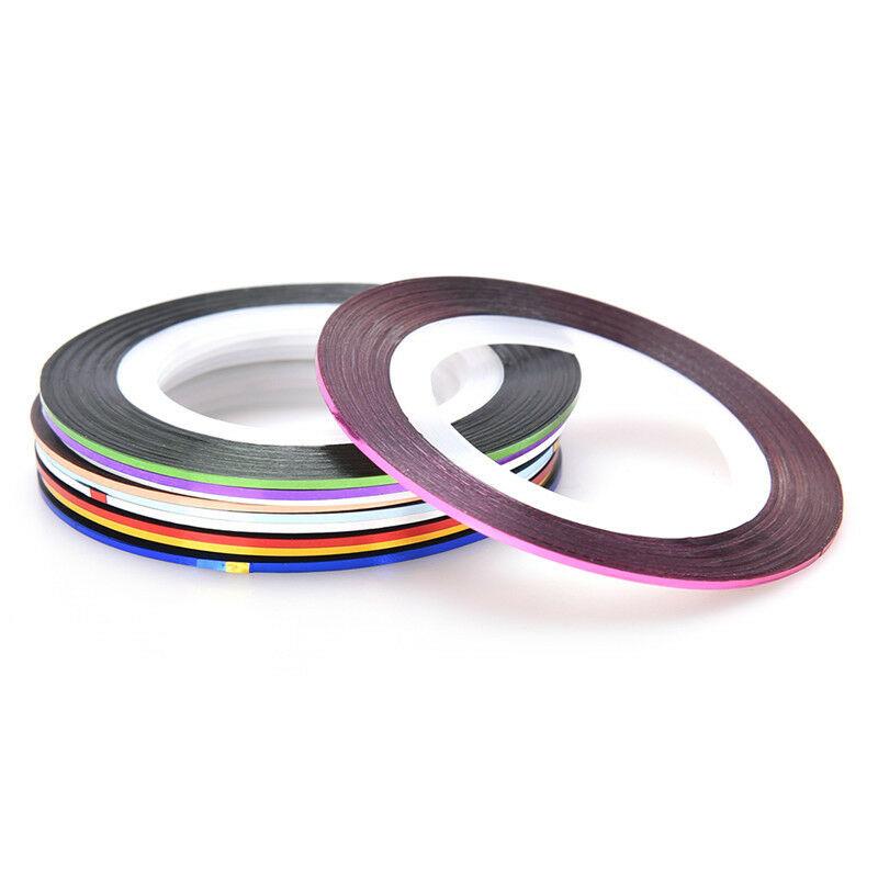 Random Coloured Striping Tape Rolls Pack (1mm wide) - Image 3