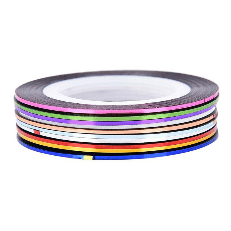 Random Coloured Striping Tape Rolls Pack (1mm wide) - Image 4