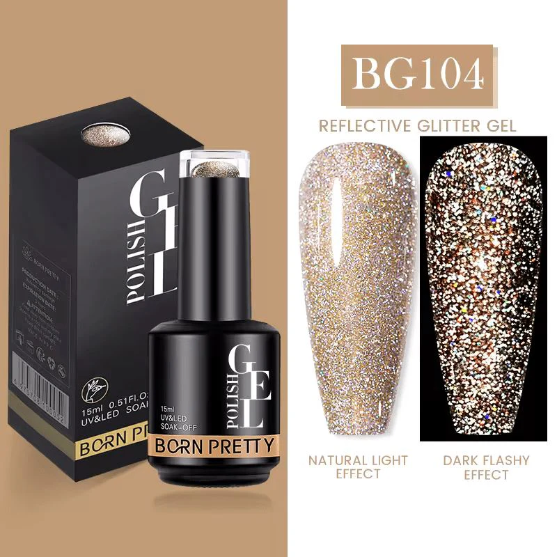 Reflective Glitter Disco Gel Polish Born Pretty - Image 4