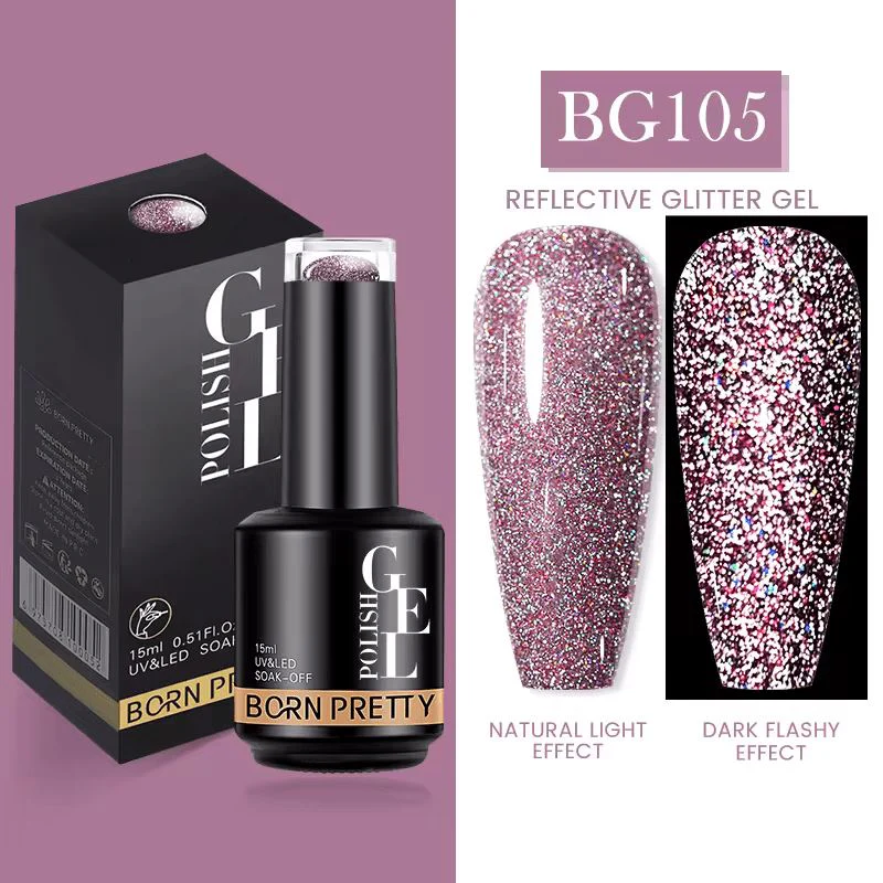 Reflective Glitter Disco Gel Polish Born Pretty - Image 5