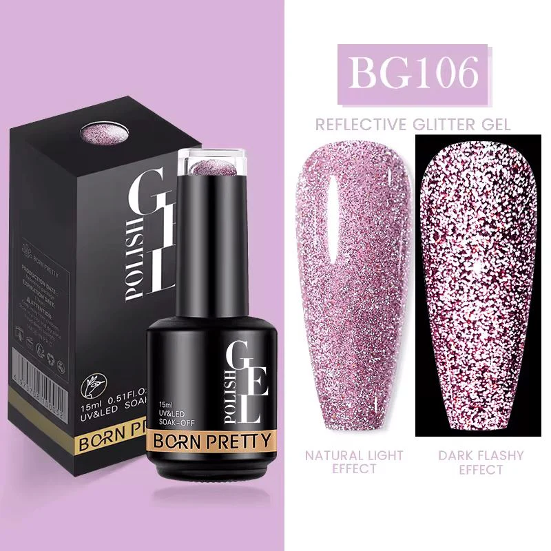 Reflective Glitter Disco Gel Polish Born Pretty - Image 6