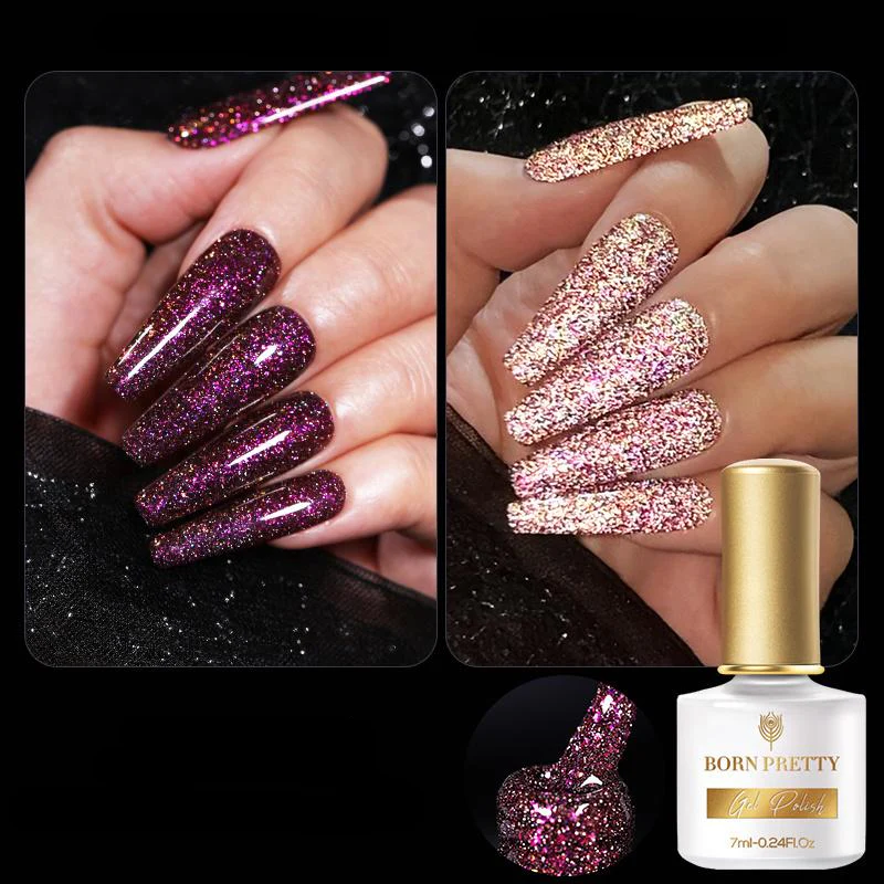 Reflective Glitter Flash Gel Polish Born Pretty - Image 11