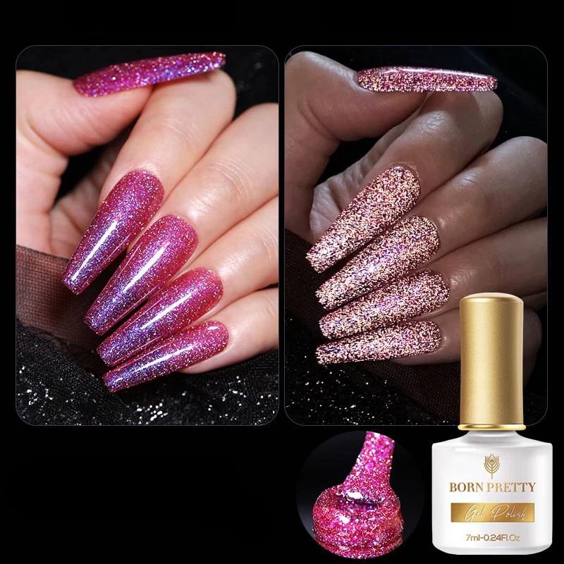 Reflective Glitter Flash Gel Polish Born Pretty - Image 5