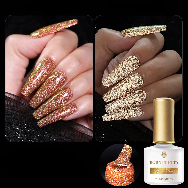 Reflective Glitter Flash Gel Polish Born Pretty - Image 6