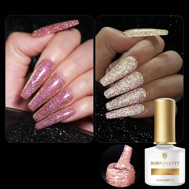 Reflective Glitter Flash Gel Polish Born Pretty - Image 7