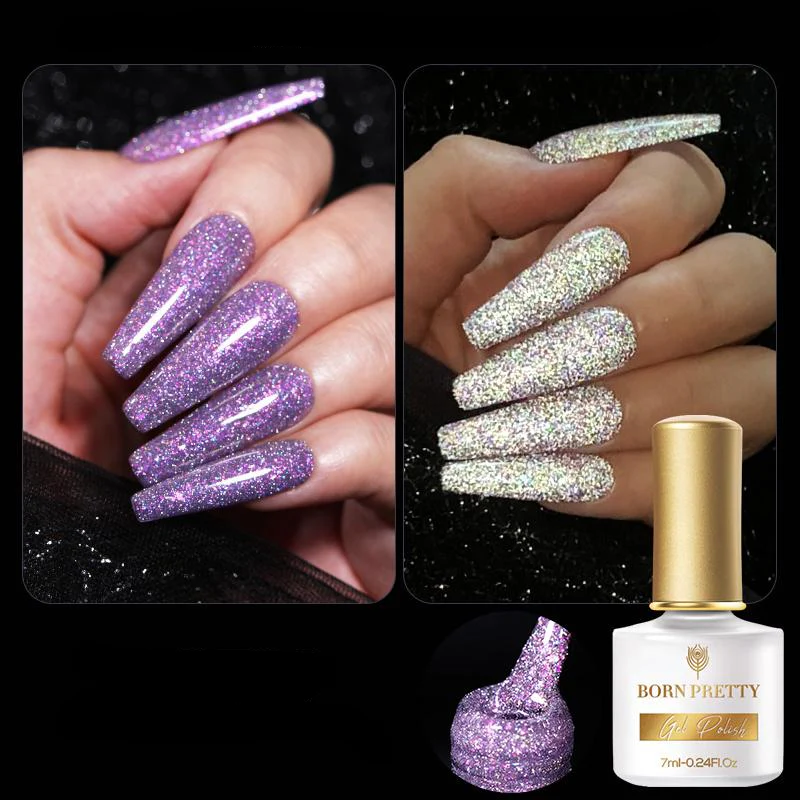 Reflective Glitter Flash Gel Polish Born Pretty - Image 9