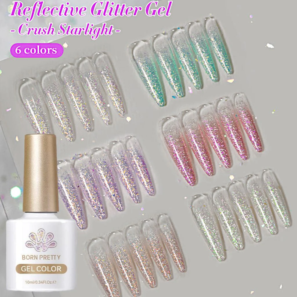 Reflective Glitter Gel Polish Born Pretty
