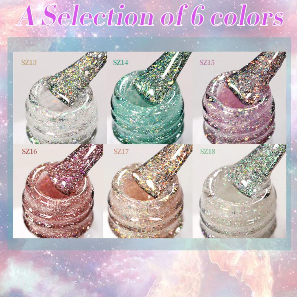 Reflective Glitter Gel Polish Born Pretty - Image 2