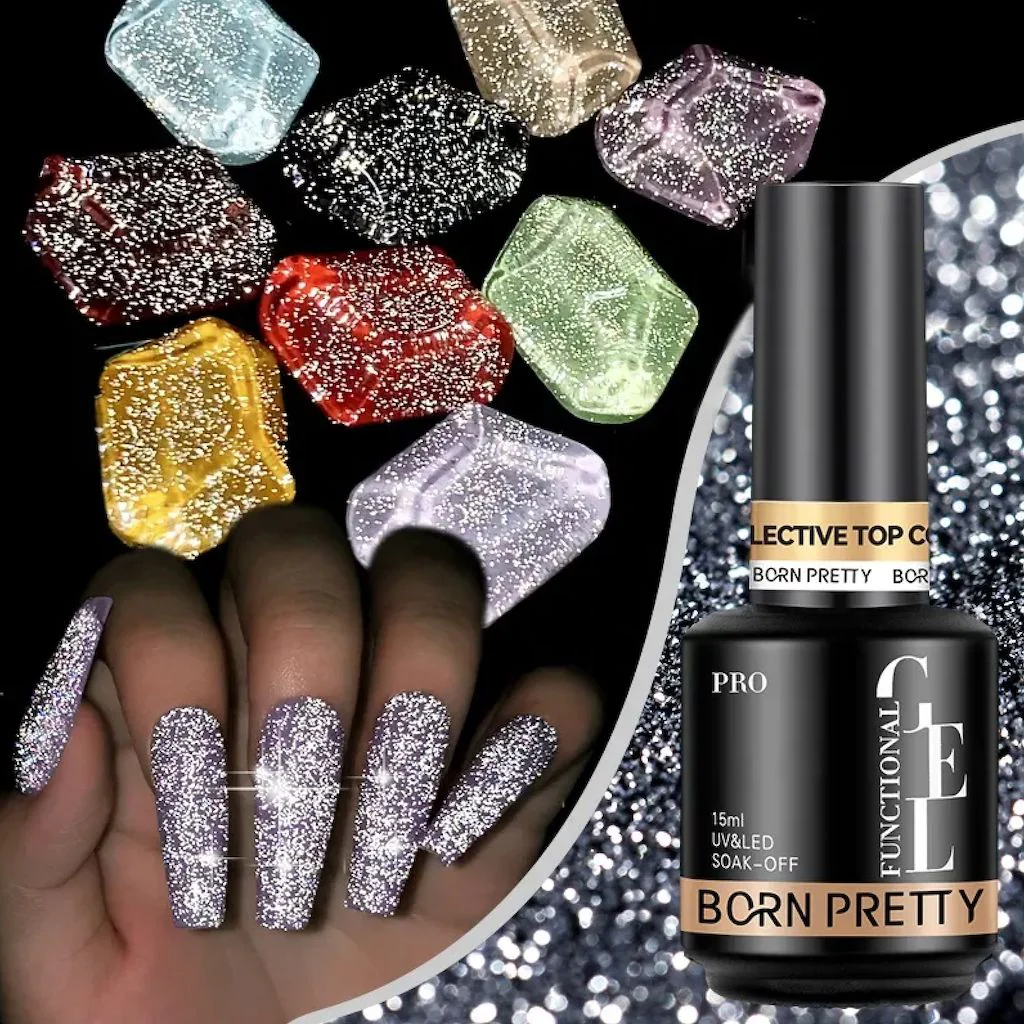 Reflective Glitter Top Coat Born Pretty - Image 10