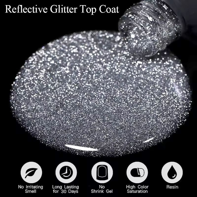 Reflective Glitter Top Coat Born Pretty - Image 4