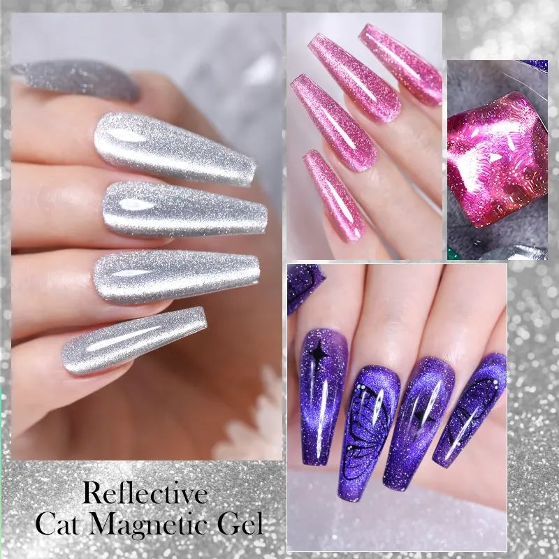 Reflective Sparkle Glitter Cat Eye Magnetic Gel Born Pretty - Image 3