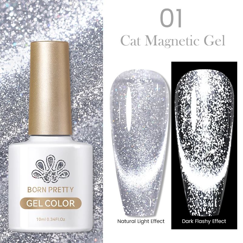 Reflective Sparkle Glitter Cat Eye Magnetic Gel Born Pretty - Image 5