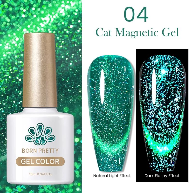 Reflective Sparkle Glitter Cat Eye Magnetic Gel Born Pretty - Image 8