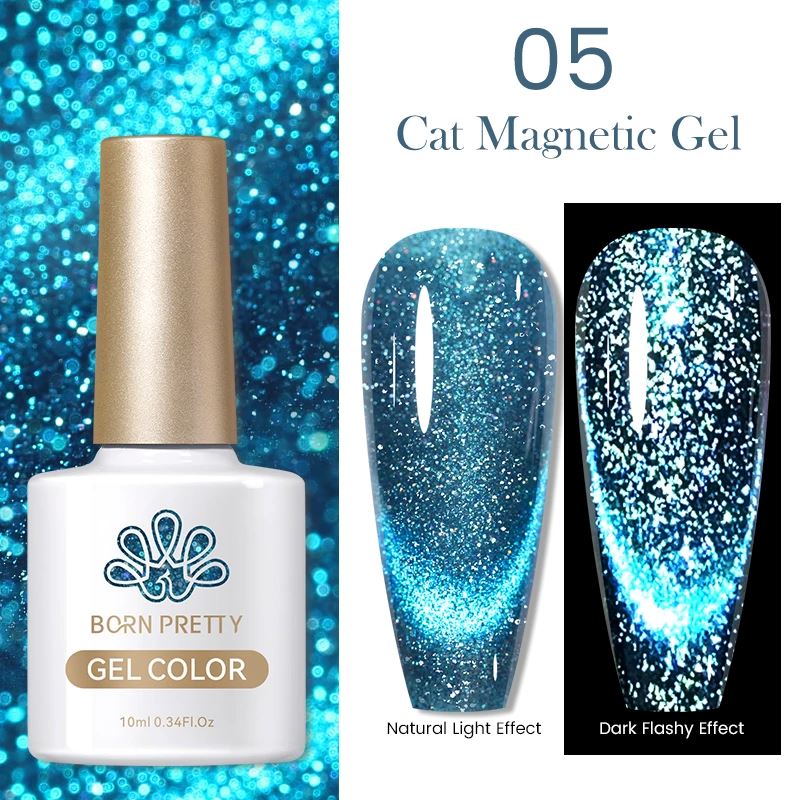 Reflective Sparkle Glitter Cat Eye Magnetic Gel Born Pretty - Image 9