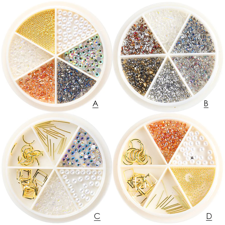 Rhinestones & Charms Nail Art Decoration Wheels - Image 11