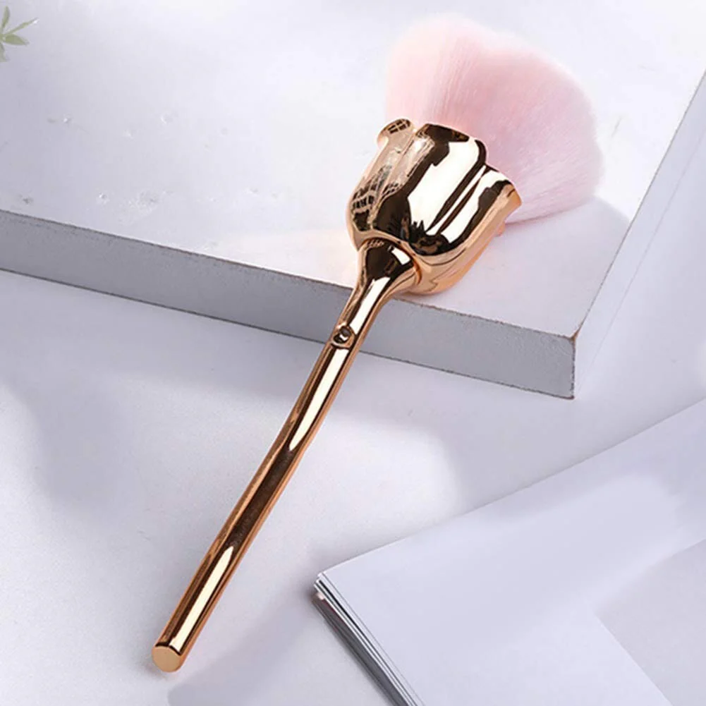 Nail Dusting Brush ~ Beautiful Rose Shape - Image 3