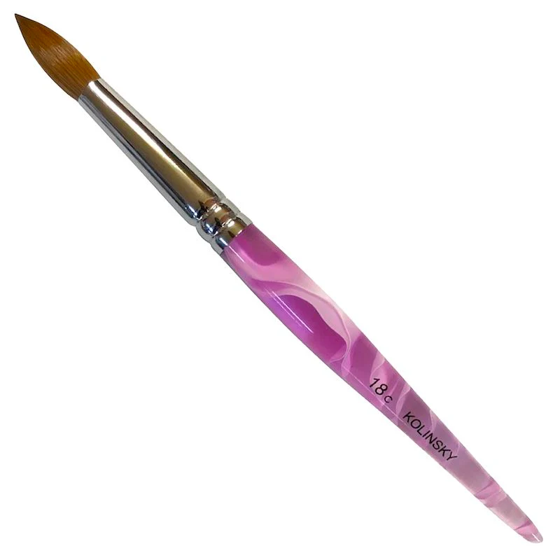 Round Kolinsky Acrylic Brush - Image 6