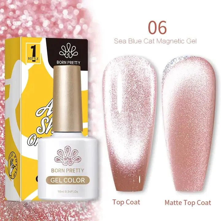 Sea Blue Cat Eye Magnetic Gel Polish Born Pretty - Image 10