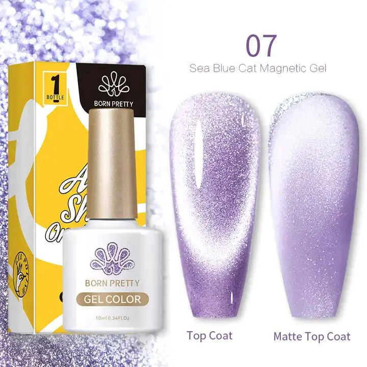 Sea Blue Cat Eye Magnetic Gel Polish Born Pretty - Image 11