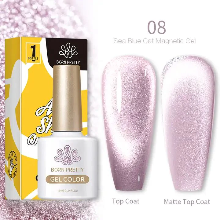 Sea Blue Cat Eye Magnetic Gel Polish Born Pretty - Image 12