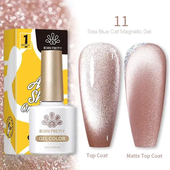 Sea Blue Cat Eye Magnetic Gel Polish Born Pretty - Image 15