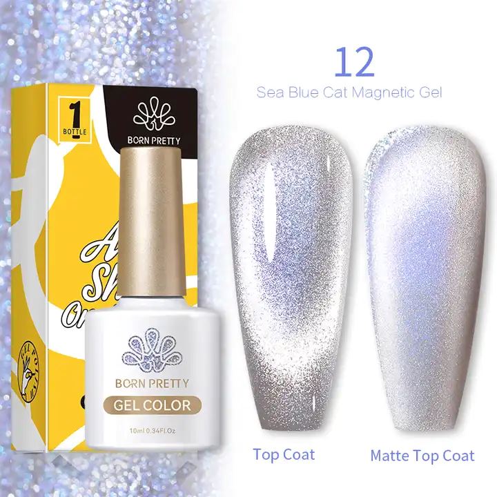 Sea Blue Cat Eye Magnetic Gel Polish Born Pretty - Image 16