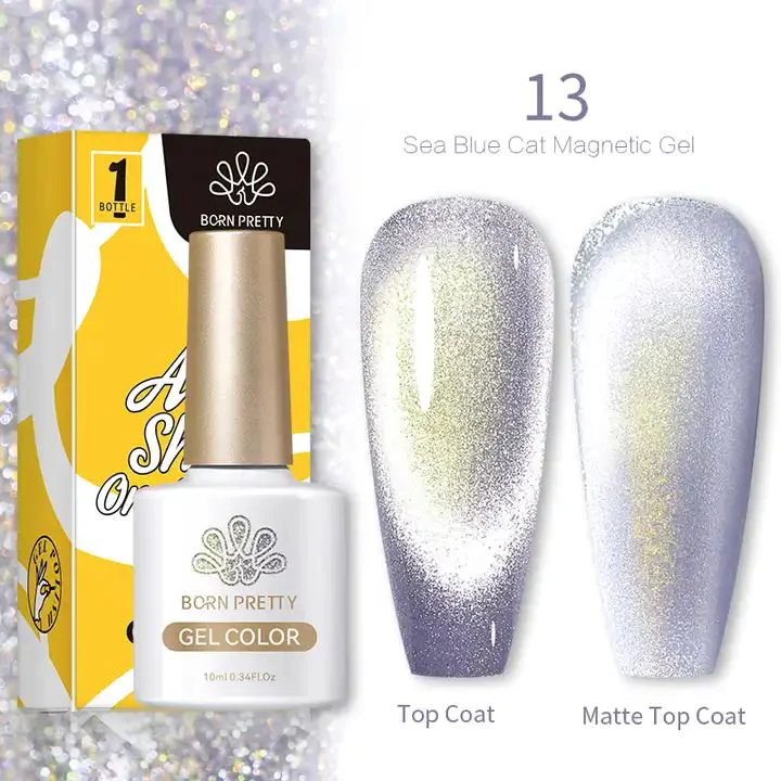 Sea Blue Cat Eye Magnetic Gel Polish Born Pretty - Image 17