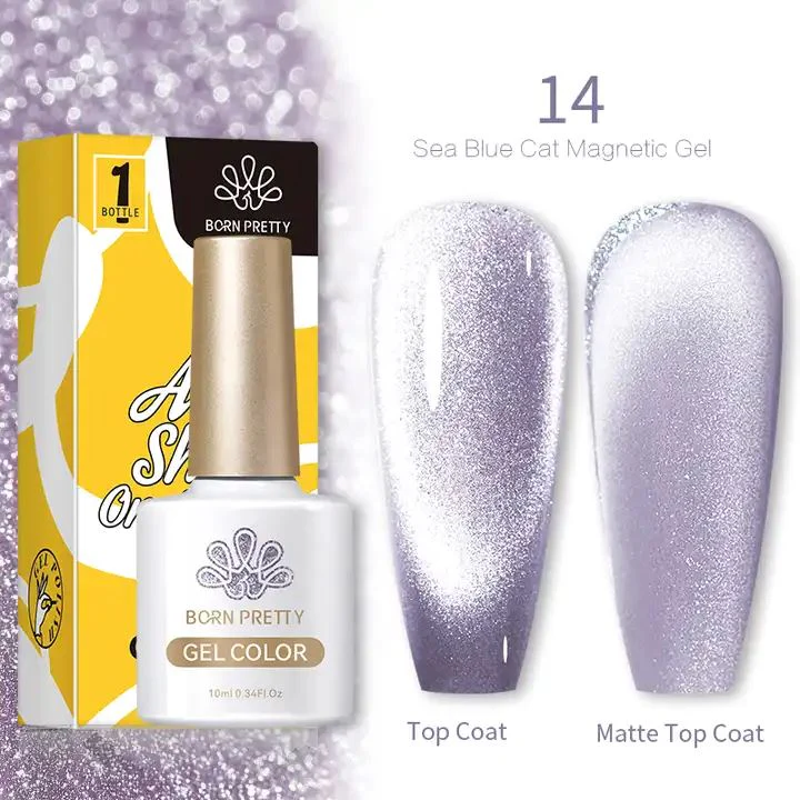 Sea Blue Cat Eye Magnetic Gel Polish Born Pretty - Image 18