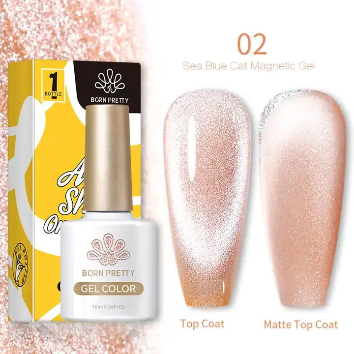 Sea Blue Cat Eye Magnetic Gel Polish Born Pretty - Image 6