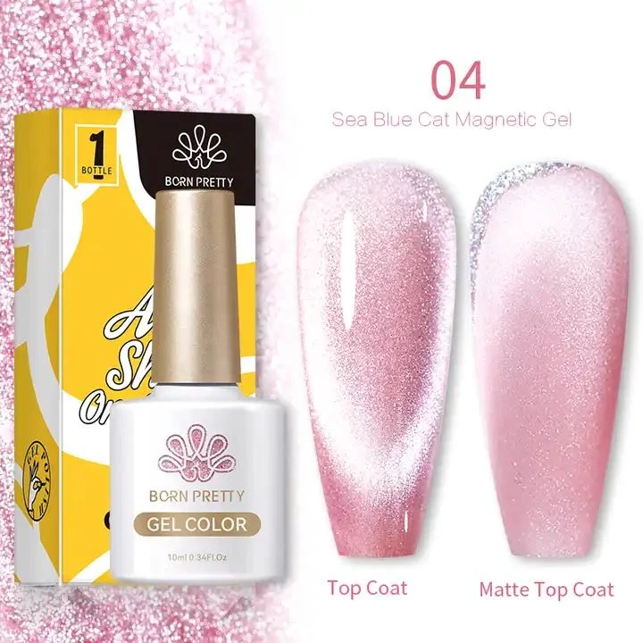 Sea Blue Cat Eye Magnetic Gel Polish Born Pretty - Image 8