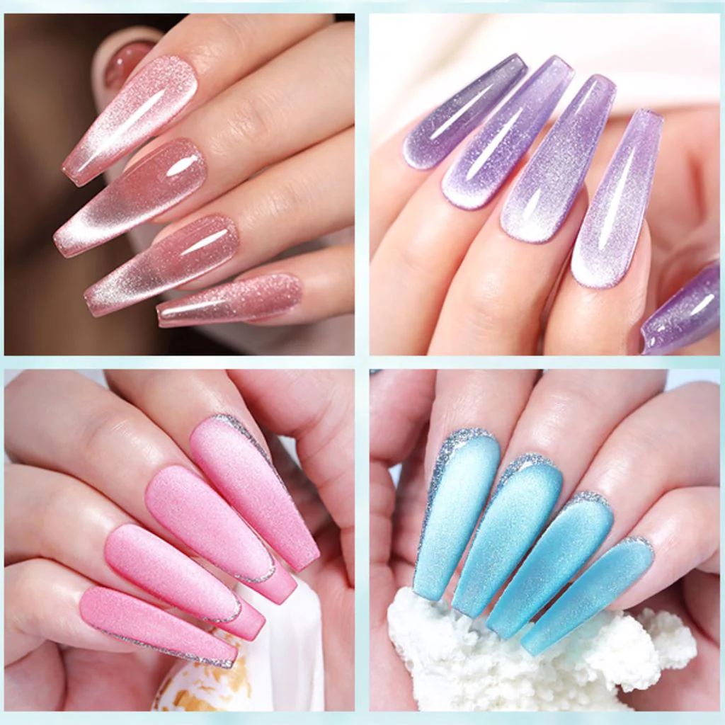 Sea Blue Cat Magnetic Gel Polish 6 Colour Set - Image 2