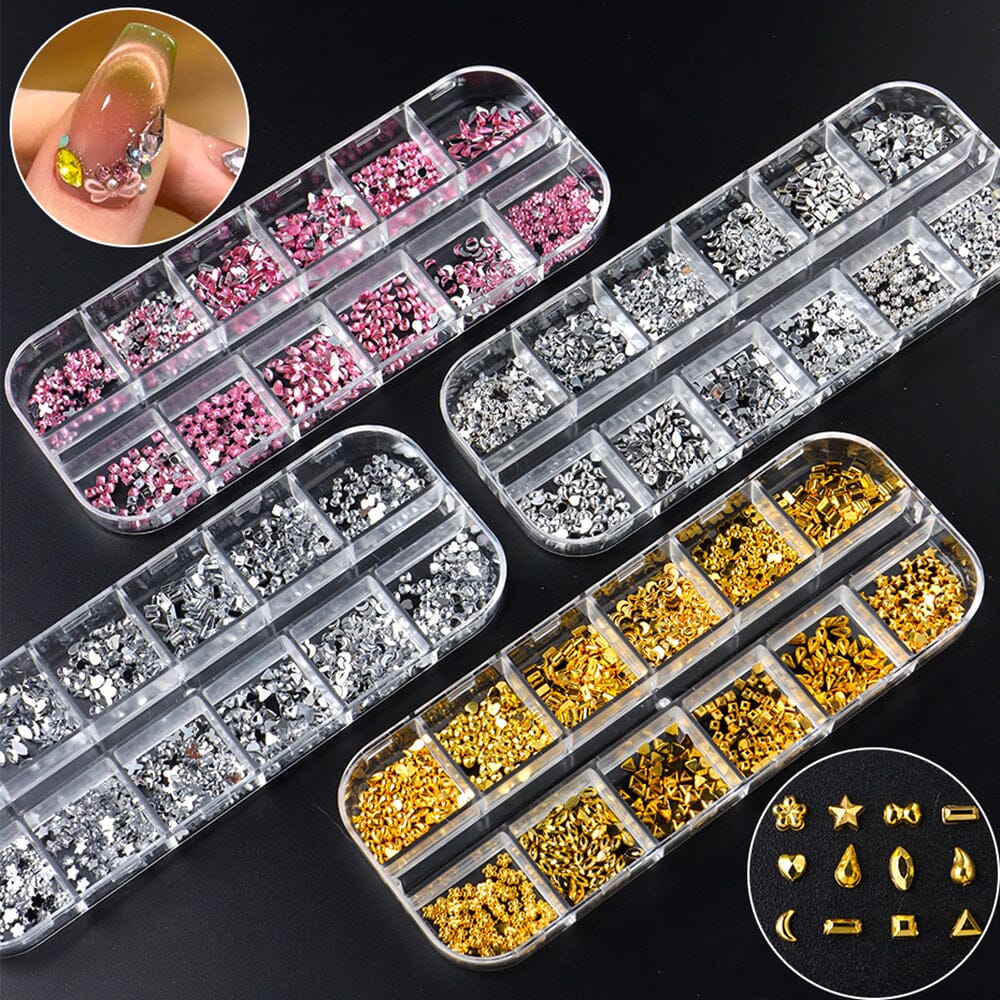 Shaped Nail Rhinestones Tray
