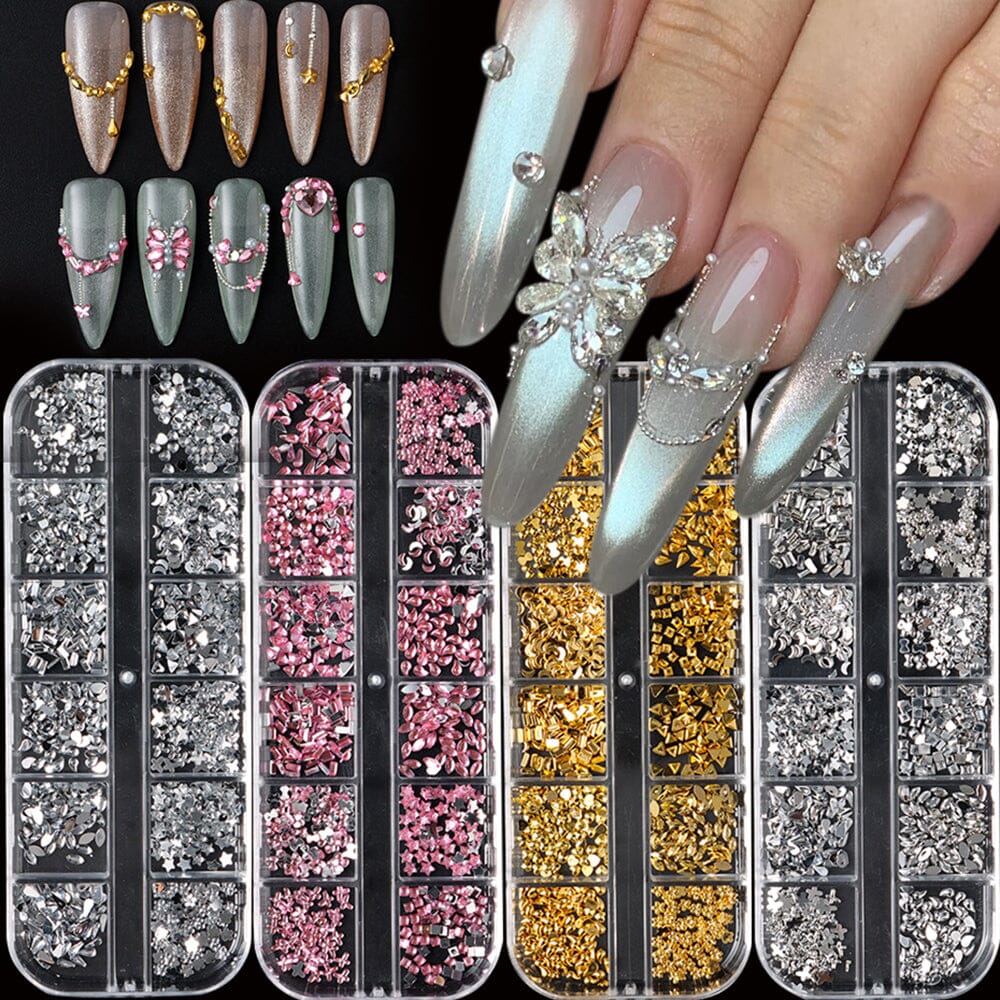 Shaped Nail Rhinestones Tray - Image 2