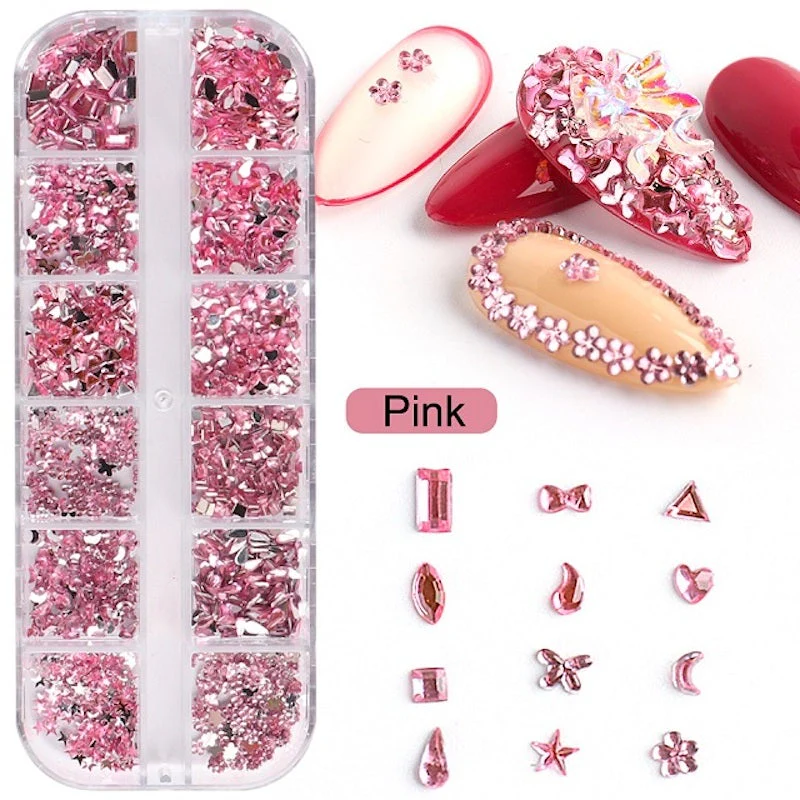 Shaped Nail Rhinestones Tray - Image 4