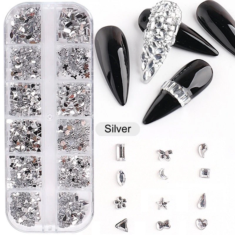 Shaped Nail Rhinestones Tray - Image 6